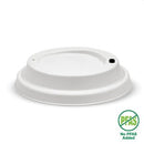 BioPak Cup Lid Plant Fibre 90mm White Carton 1000
