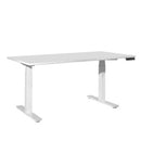 Tidal Electric Height Adjustable Desk Standard 1800W x 800D White Top/White Frame