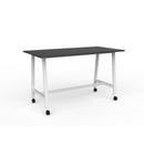 Cubit Bar Leaner 1800Wx900D Black Top / White Frame