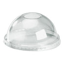 BioPak Biocup Lid Dome 22mm Hole 300-700ml Clear Carton 1000