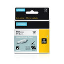 Dymo Rhino Heat Shrink Tube 6mm x 1.5m Black On White