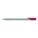 Staedtler Triplus Fineliner Pen Super Fine 0.3mm Carmine Pack 10