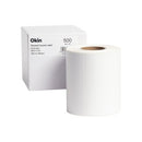 Okin Direct Thermal Labels Permanent 102 x 76mm 25mm Core White Roll 500