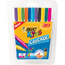 BIC Kids Cascade Colouring Felt Pens Assorted Colours Pack 30