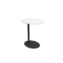 Memo Oval Laptop Table White Top / Black Base