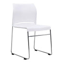 Envy Visitor Chair Sled Base White