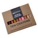 NZ Crayons Retsol Crayons Assorted People Colours Pack 10
