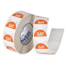 Avery Day Rotation Labels Saturday Removable Round 937410 24mm OrangeRoll 1000