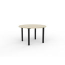 Cubit Round Meeting Table 1200Dia Nordic Maple Top / Black Frame