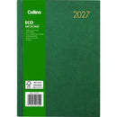 Collins Eco 2027 Diary Day To Page Hardcover A5 Green