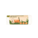 Ecopack Bin Liner Compostable Tie Handle 36L 600 x 710mm White Roll 15 Carton 20