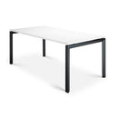 Novah Meeting Table 1600x800 Black Frame White Top