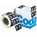 Codafile Lateral File Labels Number 4 25mm Pack 500