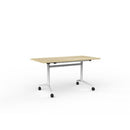 Team Flip Table 1400W x 700D Atlantic Oak / White