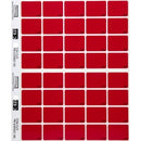 Filecorp C-Ezi Lateral File Labels Colour Flash 24 x 31mm Red Sheet 40