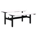 Pryme Premium Electric 2-Person Desk 1800x800 Snow / Black