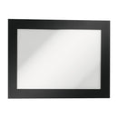 Durable Duraframe Sign Holder Self-Adhesive A6 Black Pack 2