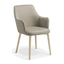 Olli Visitor ChairFlax  / Ash Timber Steel Leg