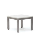Cubit Coffee Table 600x600mm White Top/Silver Frame