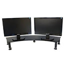 Fluteline Monitor Stand Dual 100mm Charcoal