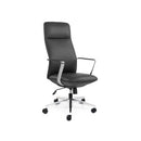 Director Meeting / Boardroom Chair High Back Black Leather Unassembled