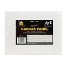 5 Star Canvas Art Panel 7 x 9 Inch White