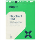 NXP Flipchart Pad Blank Recycled Perforated A1 600 x 850mm 60gsm 50 Sheet Pack 2