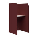 Sonic Focus Standup Pod Acoustic 1800H x 900L x 850D Maroon / Snow