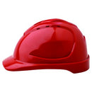 Pro Choice V9 Vented Hard Hat With Ratchet Harness Red