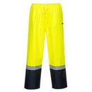 MP202 Wet Weather Pull On Pants S/M Yellow/Navy