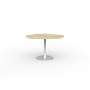 Polo Meeting Table Round 1200mm Oak / White Frame