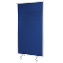 Floor Partition Double Sided & Pinnable 900Wx1500Hmm Blue Fabric