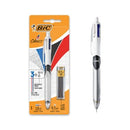 BIC 3 Colour Ballpoint Pen And Pencil Retractable Plus 12 Refills 0.7mmHB Lead 1.00mm