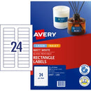 Avery Labels Permanent Laser Inkjet Printer 959032 / L7665 72 x 21.15mm 24 Per Sheet Matt Pack 600