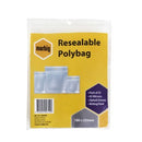 Marbig Resealable Polybag Writing Panel Ziplock Closure 180 x 255mm 45muPack 25