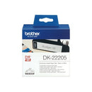 Brother Labelling Tape Continuous Length Paper QL DK-22205 62mm x 30.48mBlack On White