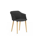 Aurora 4 Leg Chair Dark / Natural Beech Timber Base