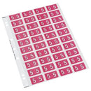 Codafile Lateral File Labels Number 5 25mm Sheet 40