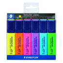 Staedtler Textsurfer Classic Highlighter Chisel Tip Assorted Colours Pack 6