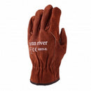 Lynn River Ultra Suede Winter Gloves Brown Pair Large