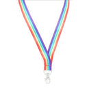 Lanyard Breakaway C-hook 20mm Rainbow