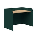Sonic Focus Desk Acoustic 850h x 1200l x 800d Peacock Green Classic Oak