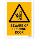 Opening Door Hazard Sign 230 x 300mm W020