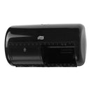 Tork T4 Twin Toilet Roll Elevation Dispenser Black 557008