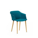 Aurora 4 Leg Chair Moss / Natural Beech Timber Base