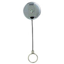 Rexel Key Holder Retractable Keyring Nylon Cord Silver