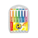 Stabilo Swing Highlighter Chisel Tip 1-4.0mm Assorted Colours Set 6