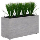 Block Planter 1200lx600h Oak/Cured Concrete