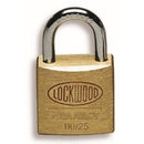 Lockwood Padlock Shackle Opening 25mm Brass Pack 4
