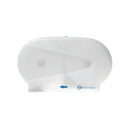 Pacific Hygiene D34W Double Mini Jumbo Toilet Roll Dispenser White